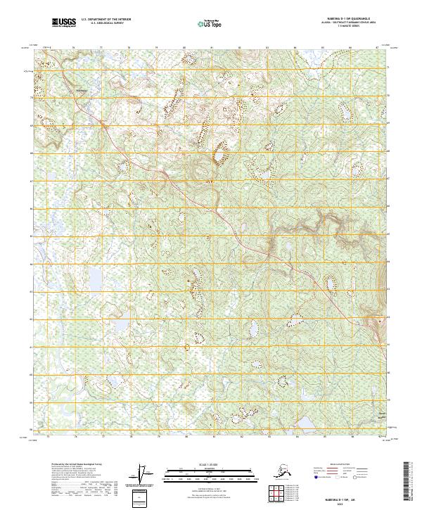 USGS Topographic Map – Nabesna D-1 SW