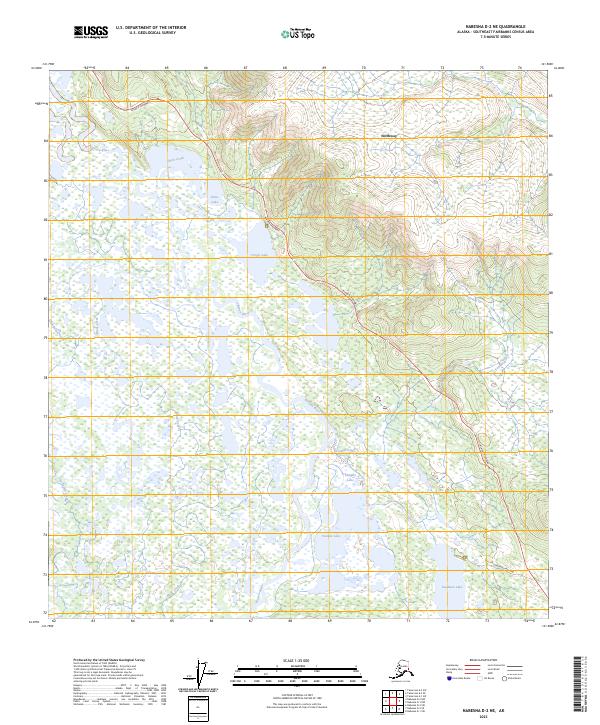 USGS Topographic Map – Nabesna D-2 NE