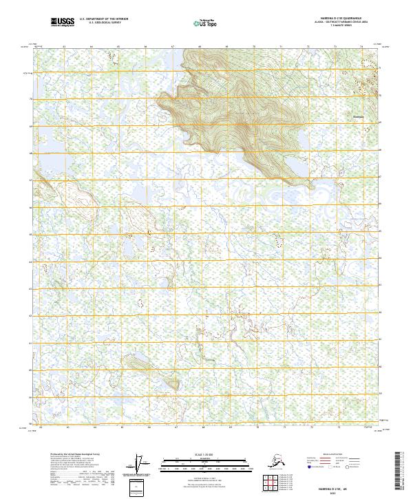USGS Topographic Map – Nabesna D-2 SE