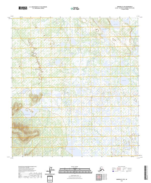 USGS Topographic Map – Nabesna D-2 SW
