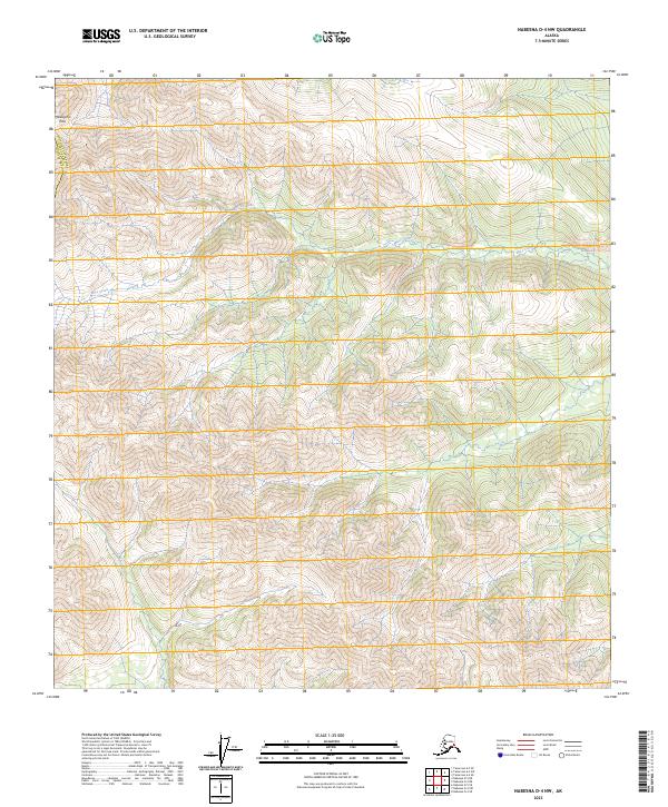 USGS Topographic Map – Nabesna D-4 NW