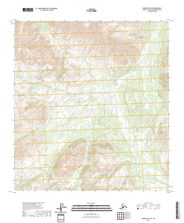 USGS Topographic Map – Nabesna D-5 SW