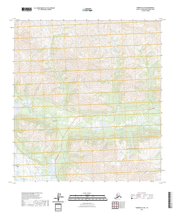 USGS Topographic Map – Nabesna D-6 NE