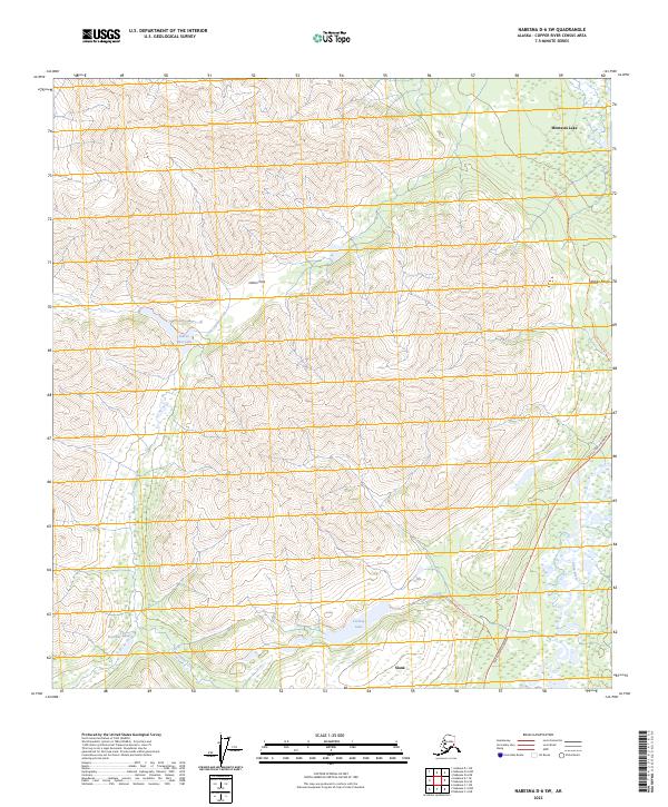 USGS Topographic Map – Nabesna D-6 SW