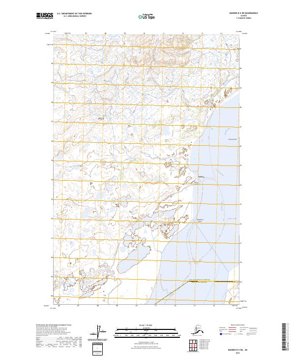 USGS Topographic Map – Naknek D-4 NE