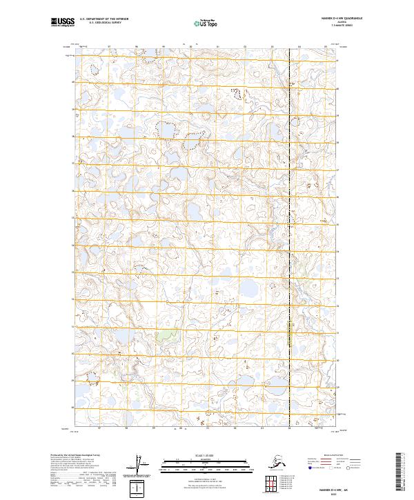 2023 Map of Naknek D-4 NW, 2023 Print
