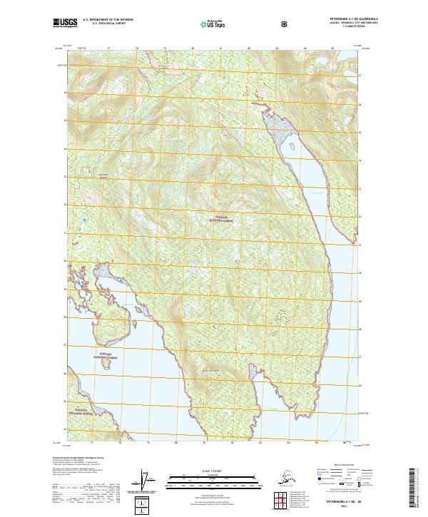 USGS Topographic Map – Petersburg A-1 NE