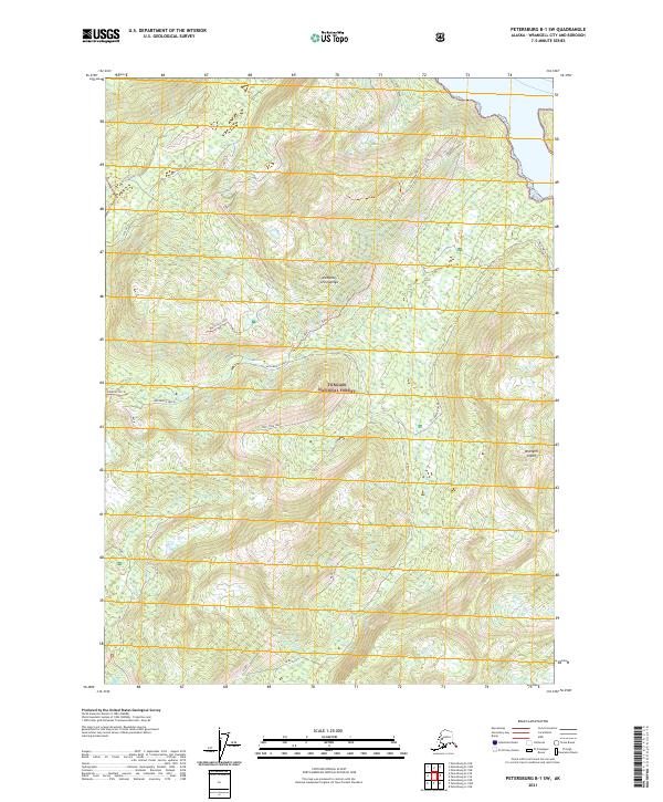 USGS Topographic Map – Petersburg B-1 SW