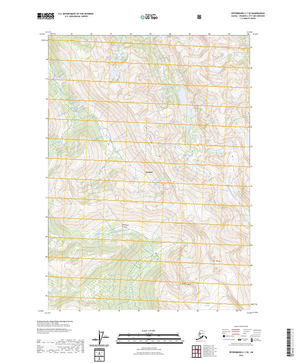 USGS Topographic Map – Petersburg C-1 SE