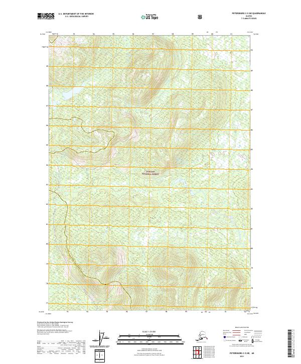 2021 Map of Petersburg C-5 NE, 2021 Print