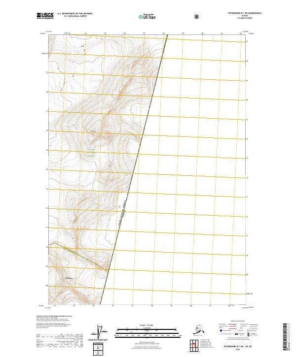 USGS Topographic Map – Petersburg D-1 NE