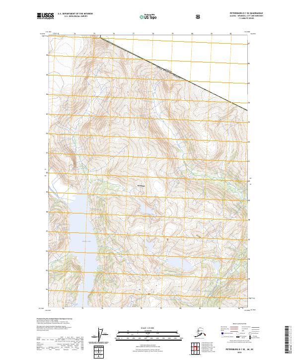 USGS Topographic Map – Petersburg D-1 SE