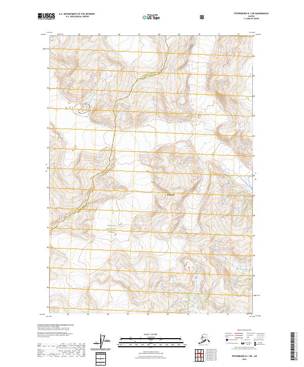 USGS Topographic Map – Petersburg D-1 SW