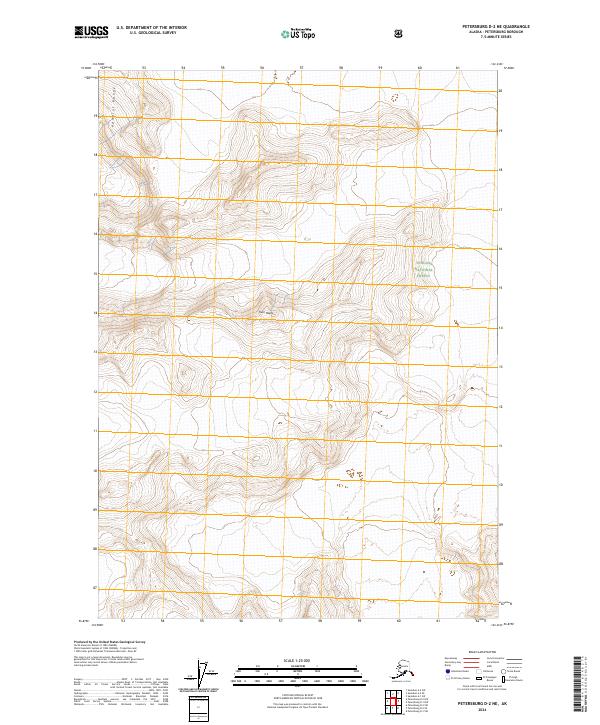 USGS Topographic Map – Petersburg D-2 NE