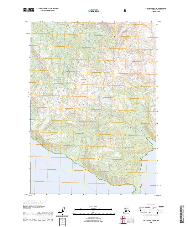 USGS Topographic Map – Petersburg D-2 SW