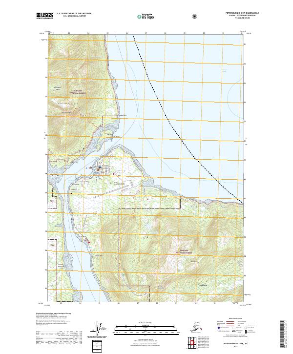 USGS Topographic Map – Petersburg D-3 SW