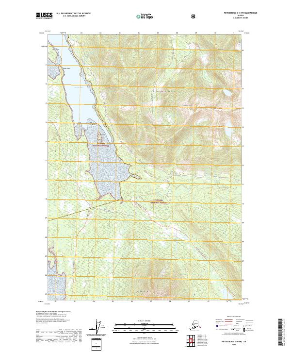 USGS Topographic Map – Petersburg D-4 NW