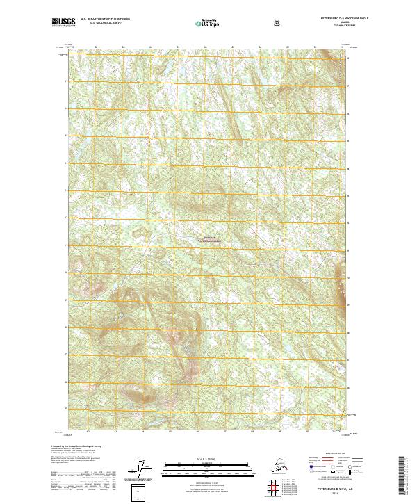 2021 Map of Petersburg D-5 NW, 2021 Print