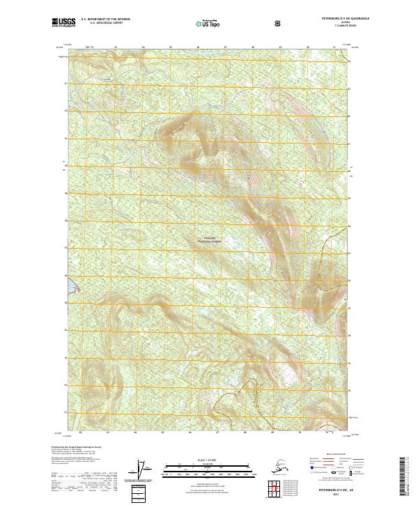 2021 Map of Petersburg D-5 SW, 2021 Print