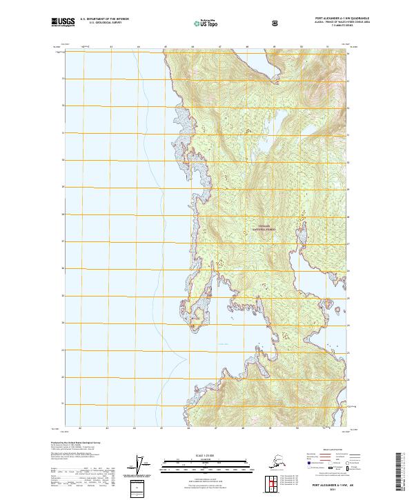 USGS Topographic Map – Port Alexander A-1 NW