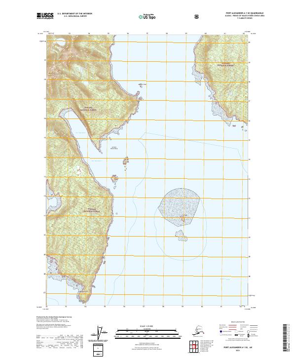 USGS Topographic Map – Port Alexander A-1 SE