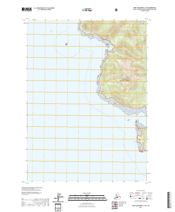 USGS Topographic Map – Port Alexander A-1 SW