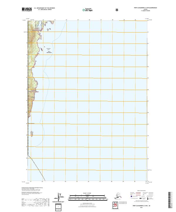 USGS Topographic Map – Port Alexander A-2 NW