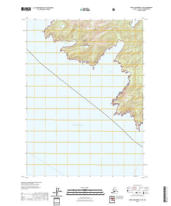 USGS Topographic Map – Port Alexander A-3 NE