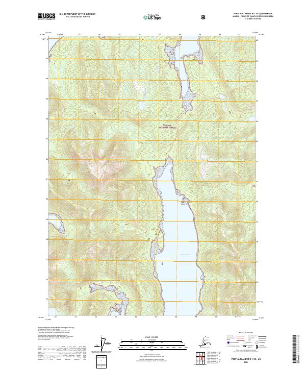 2021 Map of Port Alexander B-1 SE, 2021 Print
