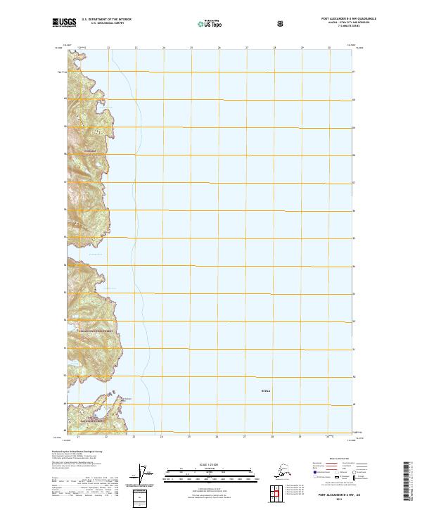 USGS Topographic Map – Port Alexander B-2 NW