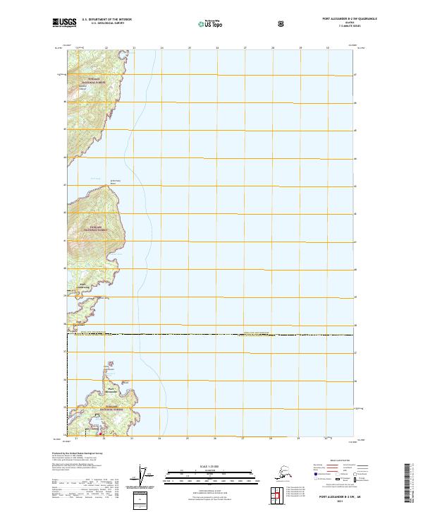USGS Topographic Map – Port Alexander B-2 SW