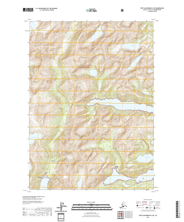 USGS Topographic Map – Port Alexander B-3 NE