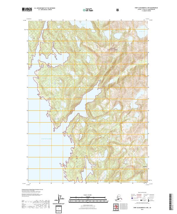 USGS Topographic Map – Port Alexander B-3 NW