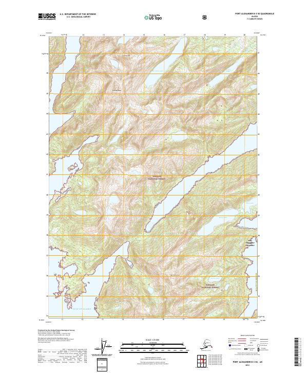 USGS Topographic Map – Port Alexander B-3 SE