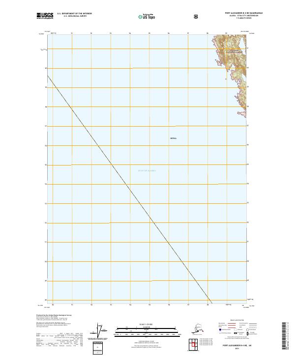 USGS Topographic Map – Port Alexander B-4 NE
