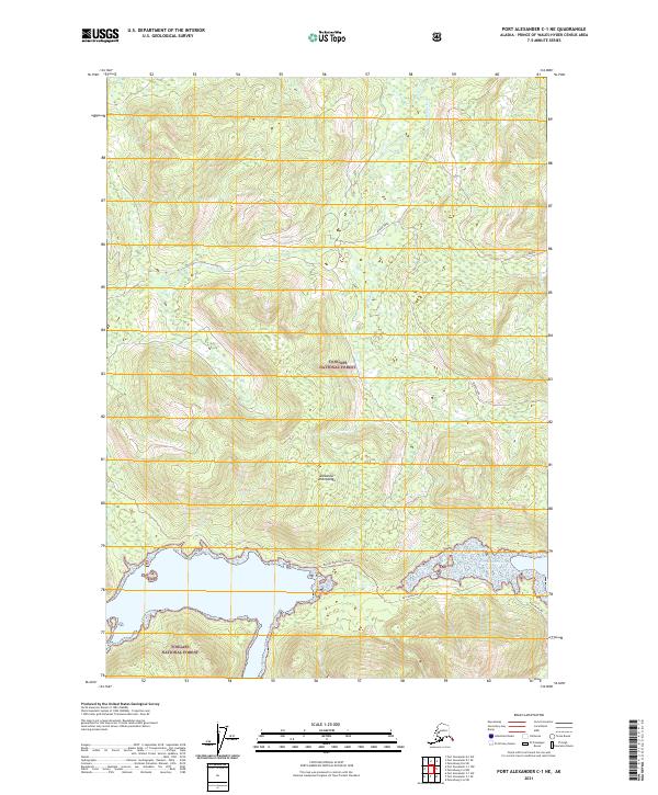 USGS Topographic Map – Port Alexander C-1 NE
