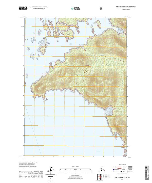 USGS Topographic Map – Port Alexander C-1 SW