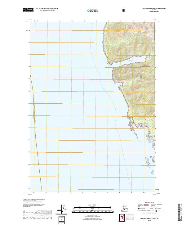 USGS Topographic Map – Port Alexander C-2 NE