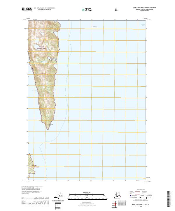 USGS Topographic Map – Port Alexander C-2 SW