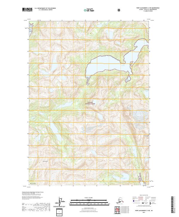 USGS Topographic Map – Port Alexander C-3 NE