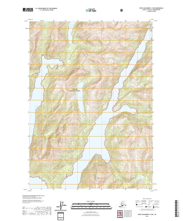 USGS Topographic Map – Port Alexander C-3 NW