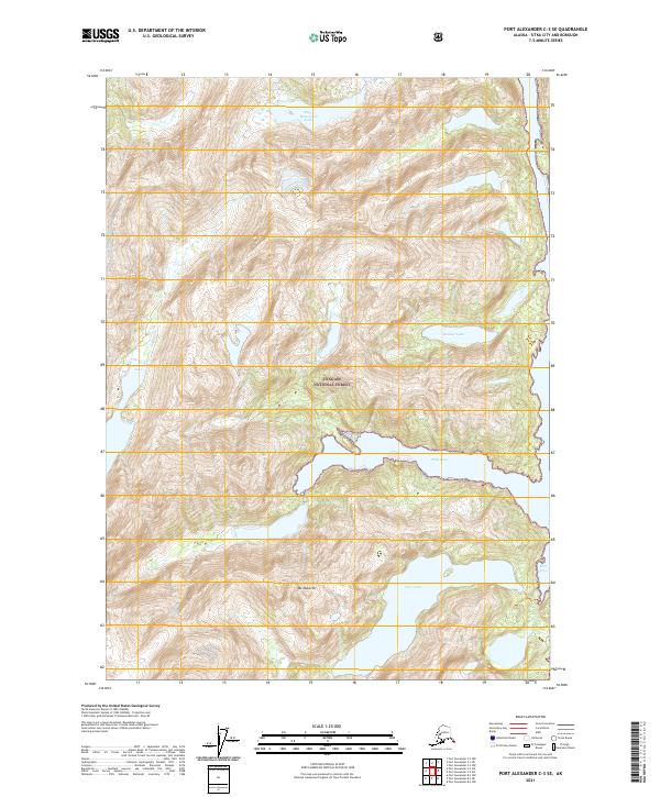 USGS Topographic Map – Port Alexander C-3 SE