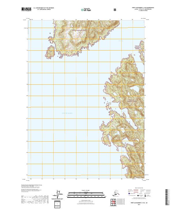 USGS Topographic Map – Port Alexander C-4 SE
