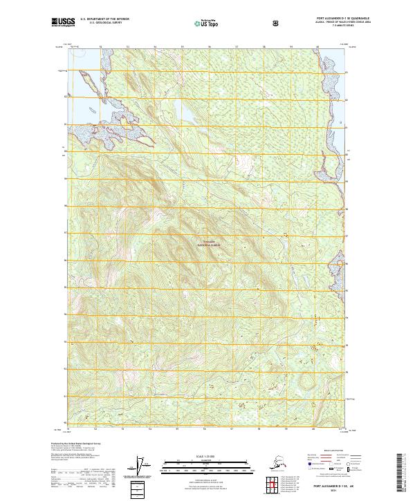 USGS Topographic Map – Port Alexander D-1 SE