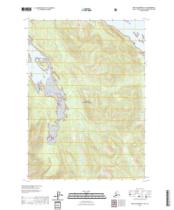 USGS Topographic Map – Port Alexander D-1 SW