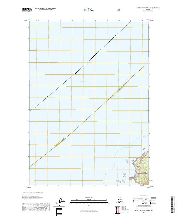 USGS Topographic Map – Port Alexander D-2 NE