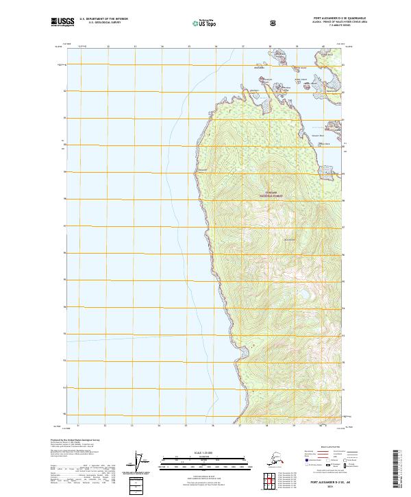 USGS Topographic Map – Port Alexander D-2 SE