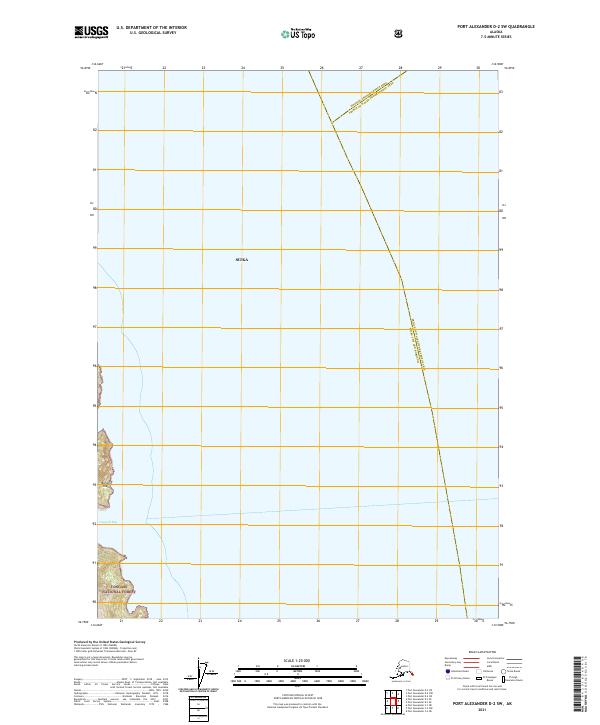 2021 Map of Port Alexander D-2 SW, 2021 Print