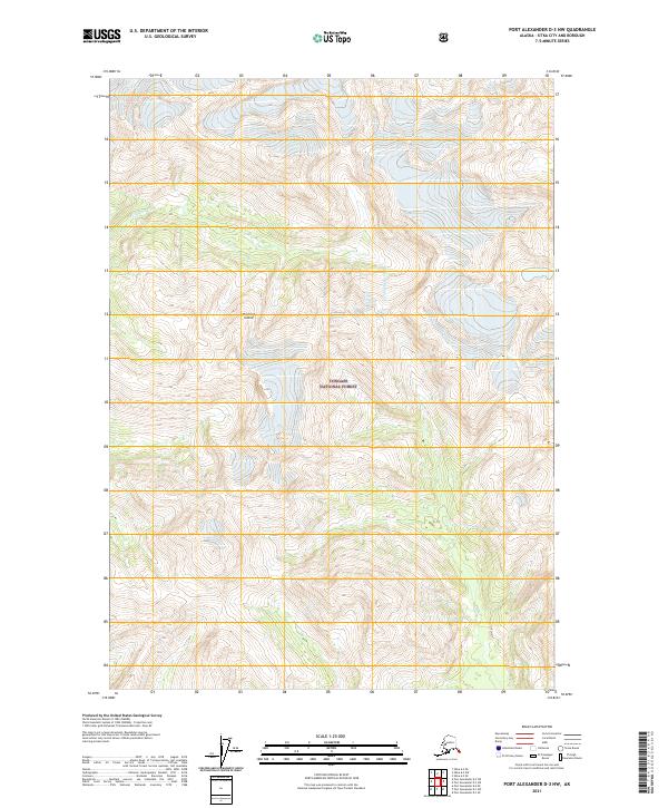 USGS Topographic Map – Port Alexander D-3 NW