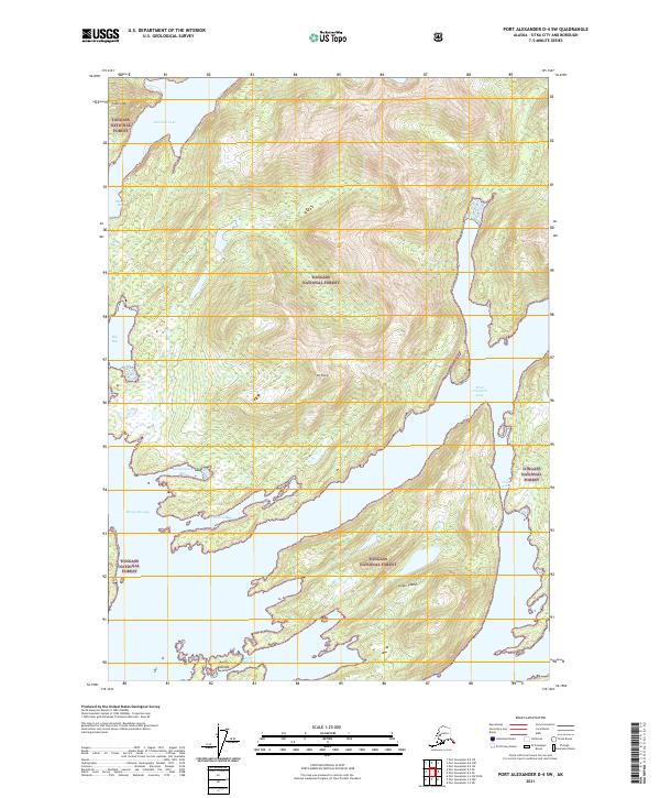 USGS Topographic Map – Port Alexander D-4 SW